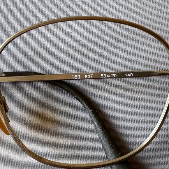 Vintage 90's Gorgio Armani bronze tone eyeglasses - Picture 8 of 12